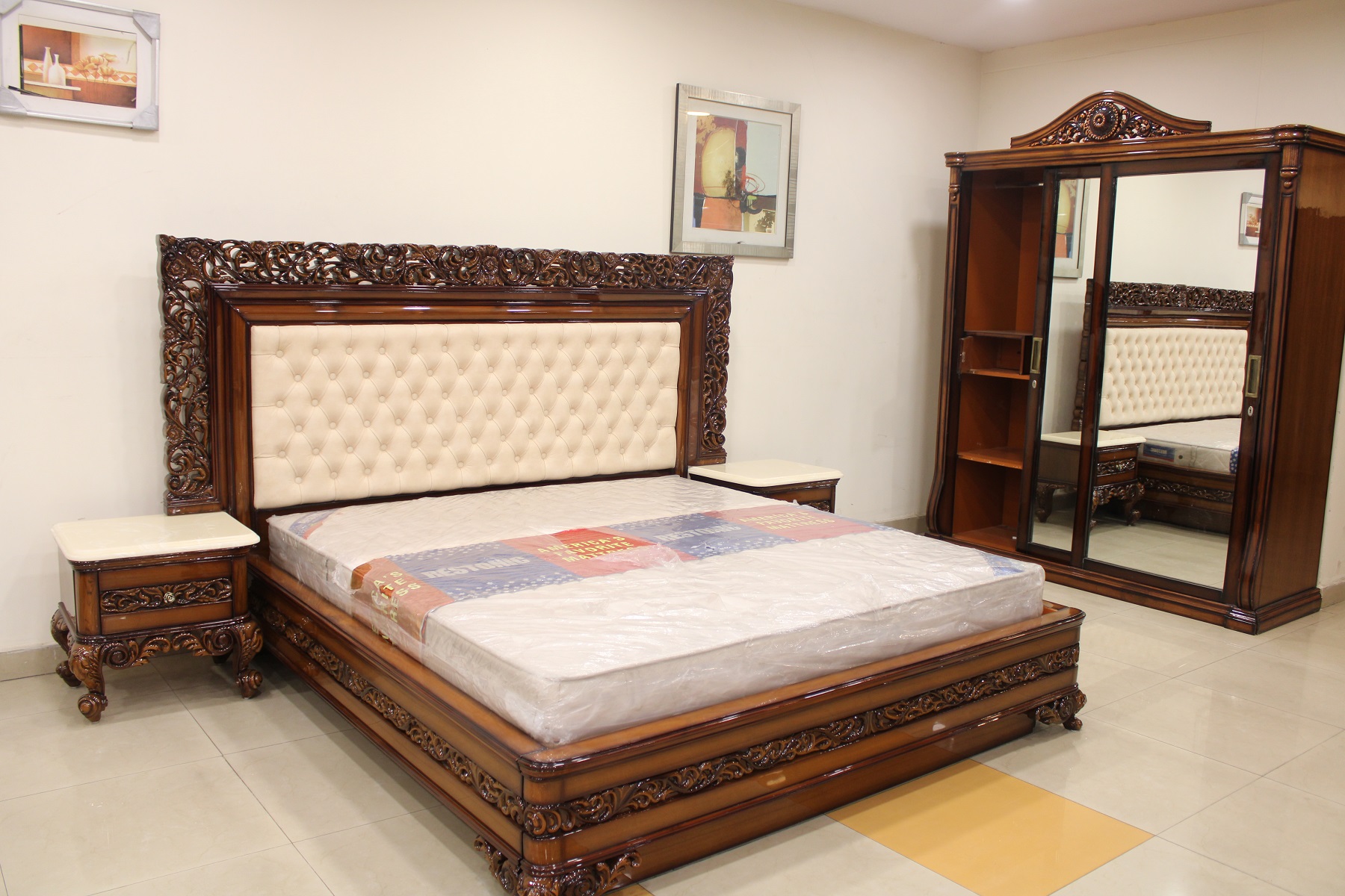 Teak Wood Bed Design